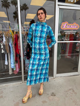 60s Lila Bath Cotton Yarn Dress