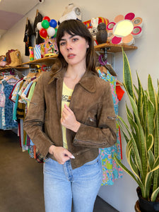 70s Suede Moto Jacket