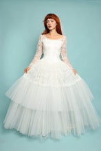 50s Ballgown Lace & Chiffon Wedding Dress