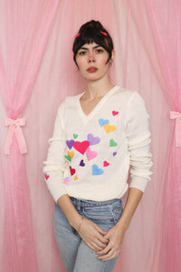 ❤️ 80s Stitched Heart Sweater