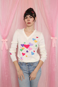 ❤️ 80s Stitched Heart Sweater