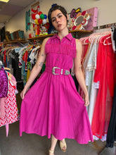 90s Pink Fringe Western Dress