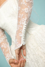 50s Ballgown Lace & Chiffon Wedding Dress