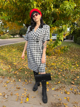 90s Punky Plaid Blazer Dress