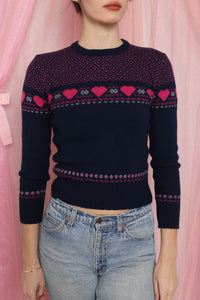 ❤️ 80s Heart Print Sweater