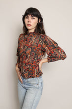 70s Paisley Bishop Sleeve Shirt