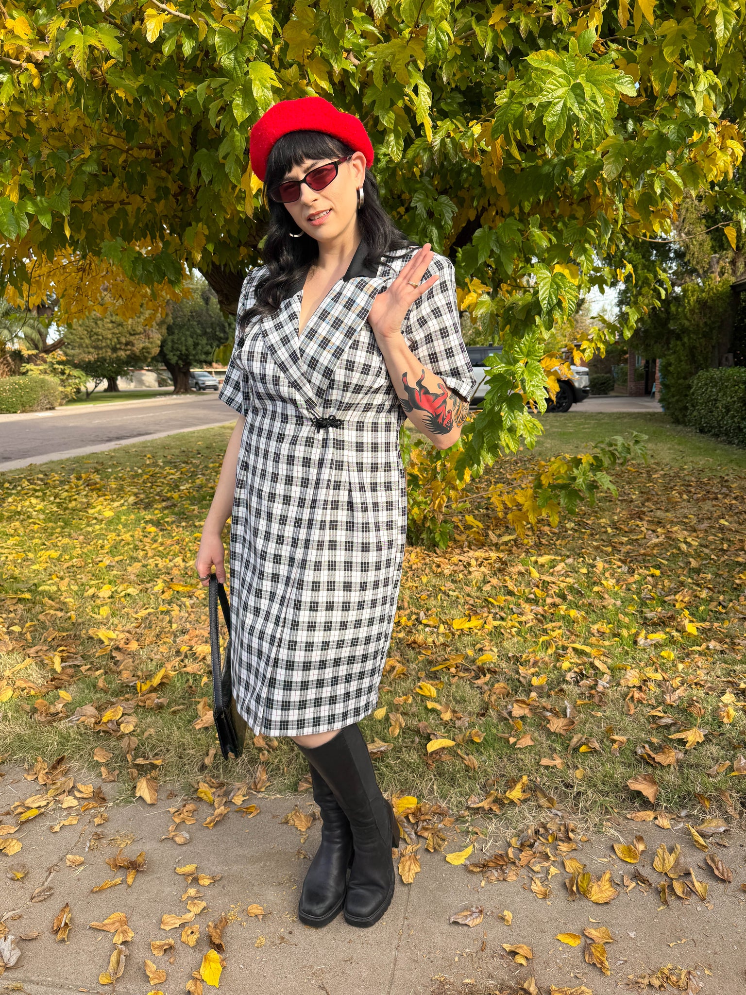 90s Punky Plaid Blazer Dress – Luxie Vintage 90s Punky Plaid Blazer Dress – Luxie Vintage