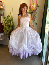 70s Lilac Chiffon Gown