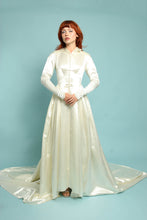 40s Satin Wedding Dress With Train