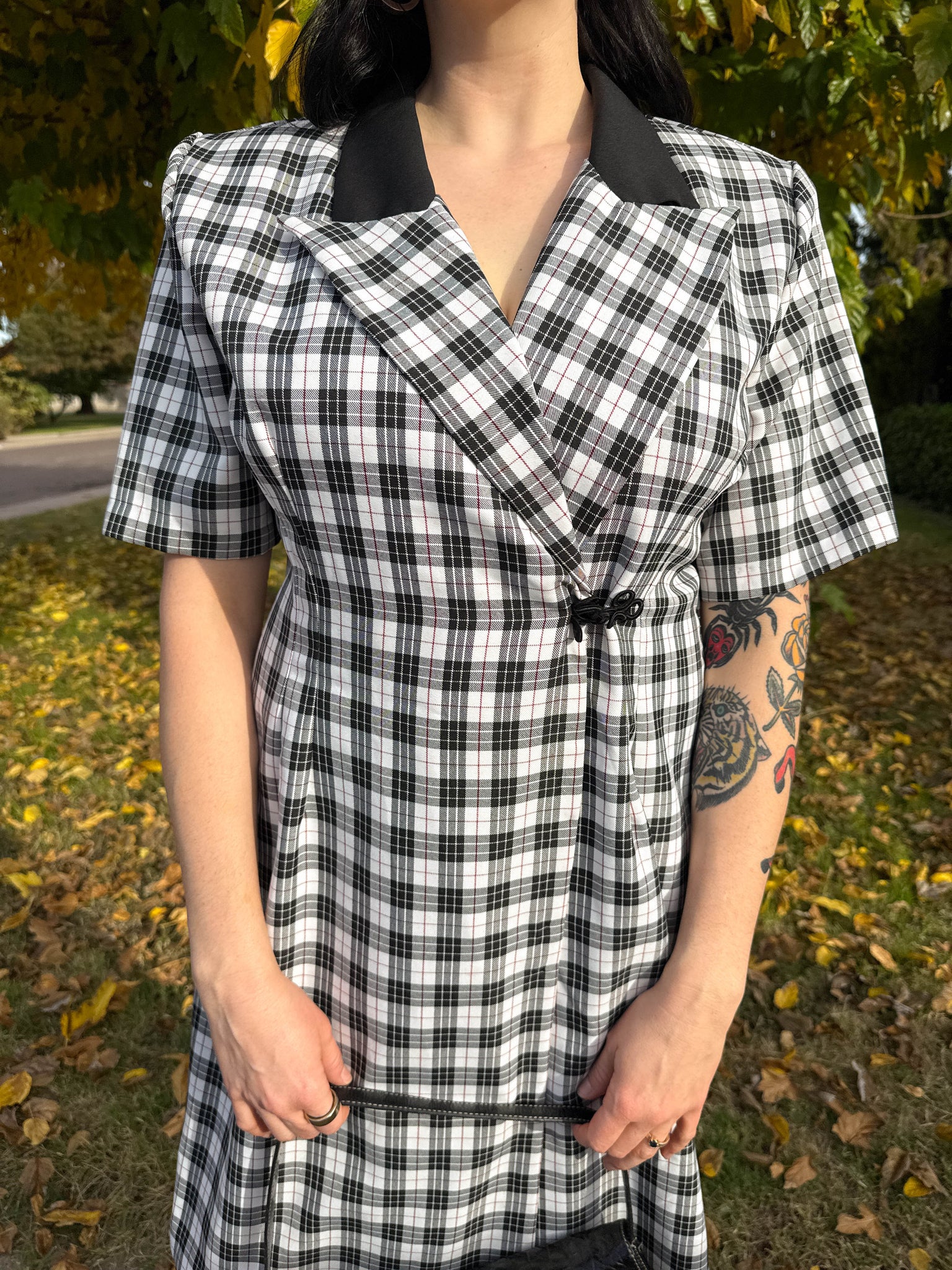 90s plaid dress 90s Punky Plaid Blazer Dress – Luxie Vintage