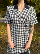 90s Punky Plaid Blazer Dress