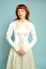 40s Satin Wedding Dress With Train