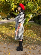 90s Punky Plaid Blazer Dress