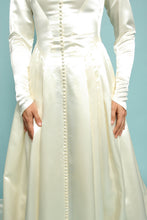 40s Satin Wedding Dress With Train