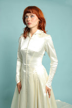40s Satin Wedding Dress With Train