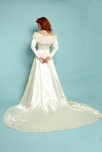 40s Satin Wedding Dress With Train