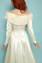 40s Satin Wedding Dress With Train