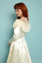 40s Satin Wedding Dress With Train