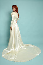40s Satin Wedding Dress With Train