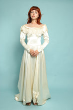 40s Satin Wedding Dress With Train