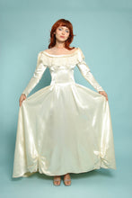40s Satin Wedding Dress With Train