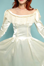 40s Satin Wedding Dress With Train