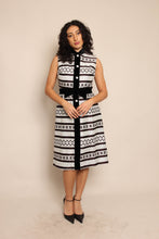 60s Silver Striped Dress