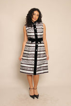 60s Silver Striped Dress