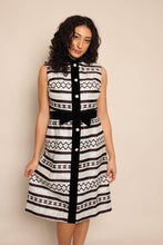 60s Silver Striped Dress