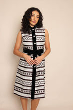 60s Silver Striped Dress