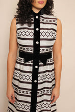 60s Silver Striped Dress