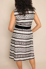 60s Silver Striped Dress