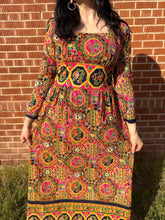 60s Psychedelic Geometric Dress
