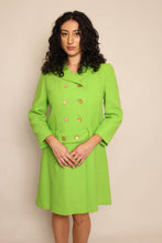 60s Green Double Breasted Coat