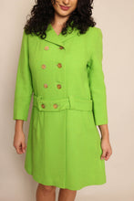 60s Green Double Breasted Coat
