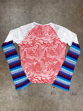 Y2K Custo Barcelona Crochet Sleeve Shirt