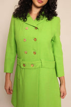 60s Green Double Breasted Coat