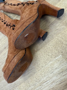 70s Lace Up Go-Go Boots