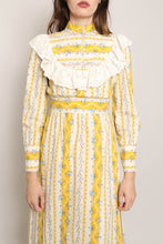 70s Lace Bib Prairie Dress