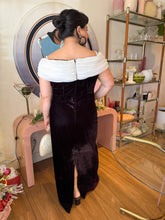 90s Velvet Party Dress With Sash