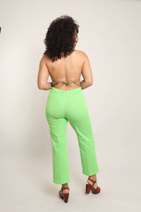 70s Green Polka Dot Pants