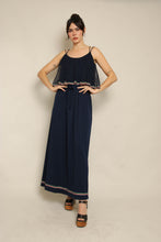 70s Rainbow Chiffon Dress