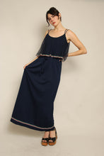 70s Rainbow Chiffon Dress