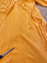 70s Yellow Gauze Dress