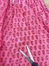 70s Quilted Pink Gauze Dress