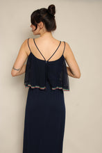 70s Rainbow Chiffon Dress