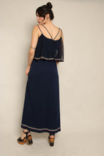 70s Rainbow Chiffon Dress