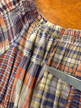 70s Plaid Peasant Dress