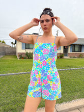 80s Pastel Floral Playsuit