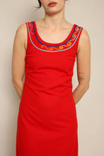 60s Rainbow Yarn Trim Dress